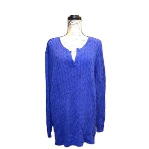 Ralph Lauren Long blue sweater.